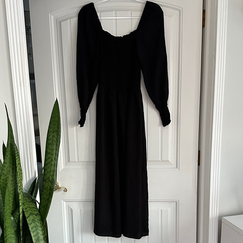 H&M Black Long Sleeve Dress
